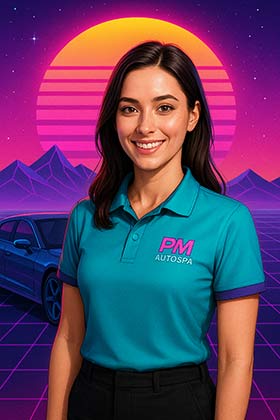 image of Rachel, PM Auto Spa's AI virtual Assistant